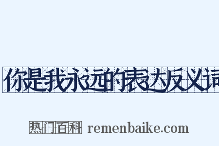 你是我永远的表达反义词是什么意思的图片